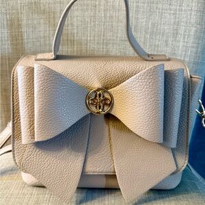 Chic Tan Bow Mini Bag